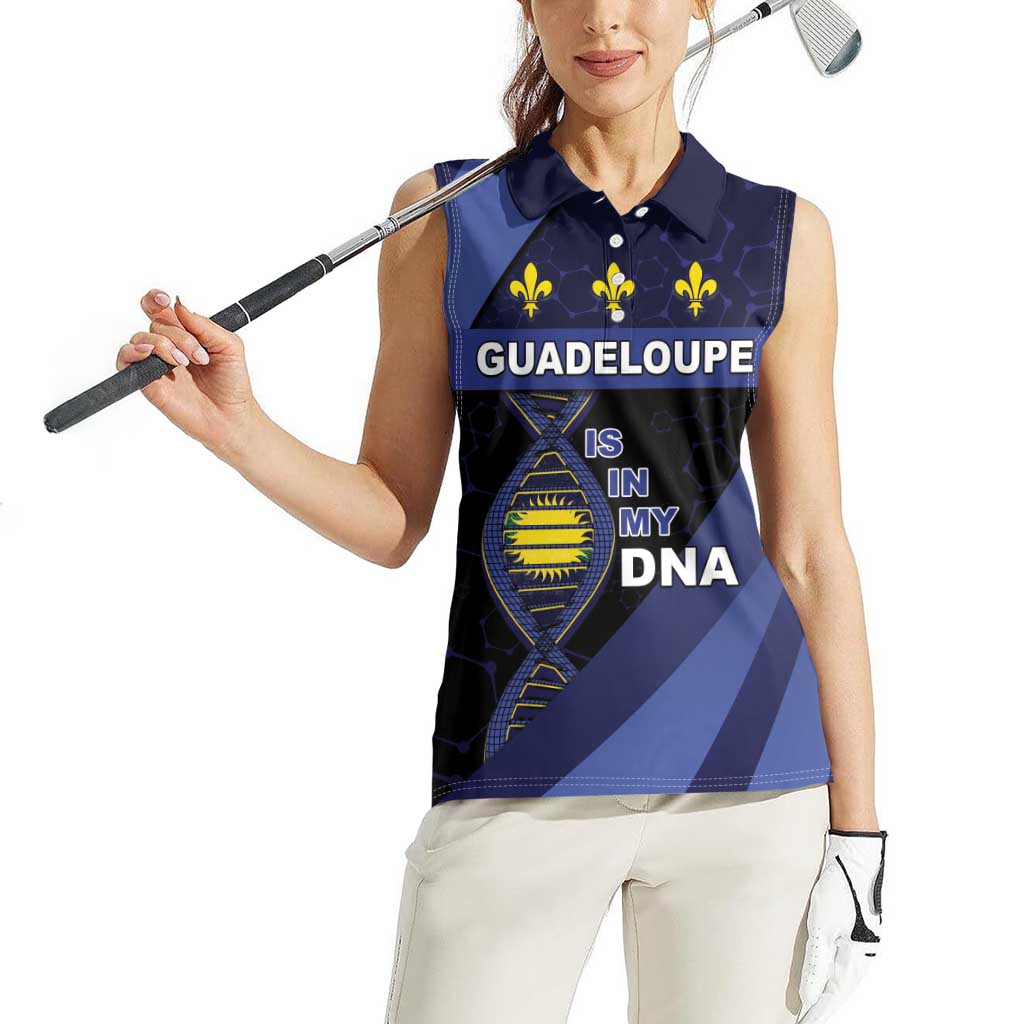 Guadeloupe Is In My DNA Women Sleeveless Polo Shirt - Wonder Print Shop