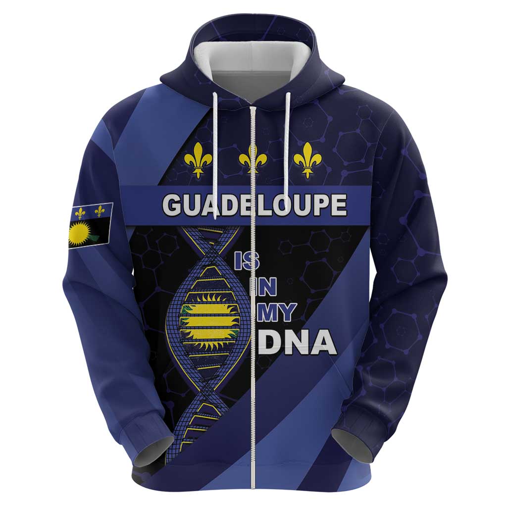 Guadeloupe Is In My DNA Zip Hoodie - Wonder Print Shop