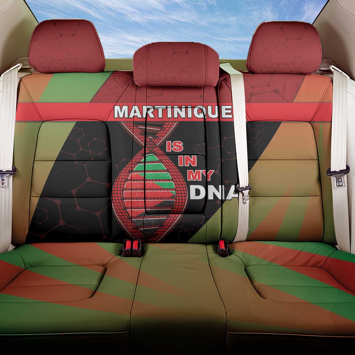 Martinique Is In My DNA Back Car Seat Cover - Wonder Print Shop