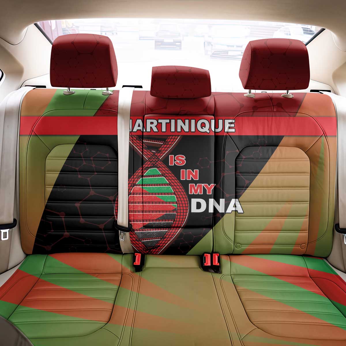 Martinique Is In My DNA Back Car Seat Cover - Wonder Print Shop