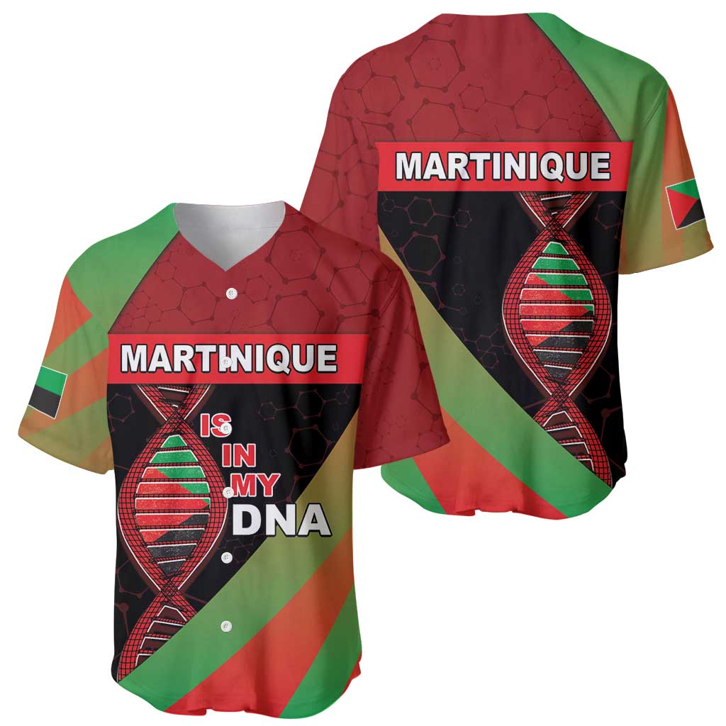 Martinique Is In My DNA Baseball Jersey - Wonder Print Shop