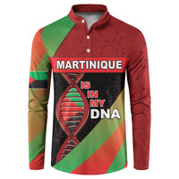 Martinique Is In My DNA Button Sweatshirt - Wonder Print Shop