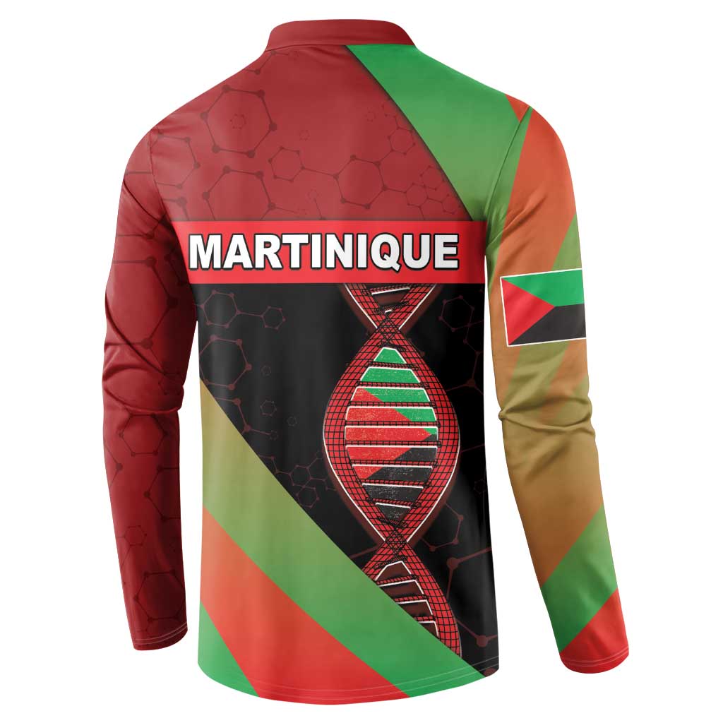 Martinique Is In My DNA Button Sweatshirt - Wonder Print Shop
