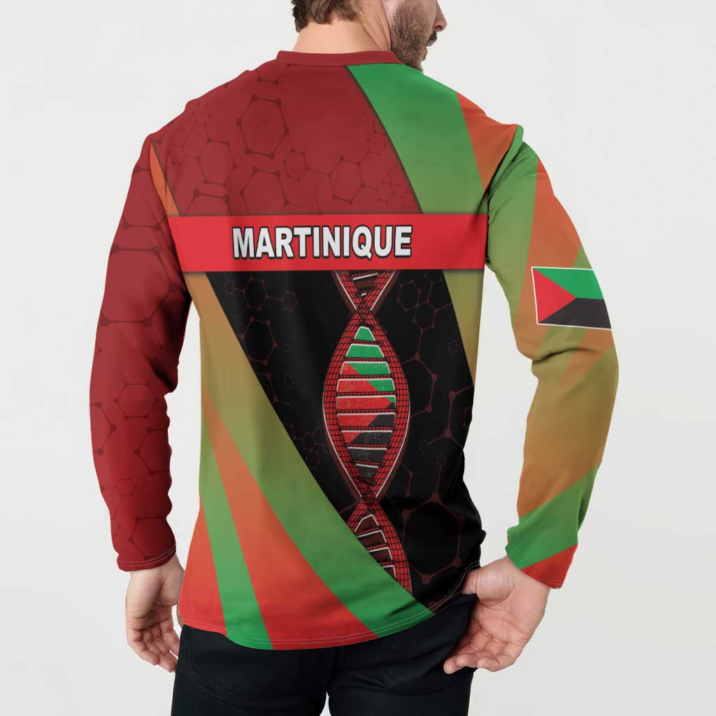 Martinique Is In My DNA Button Sweatshirt - Wonder Print Shop