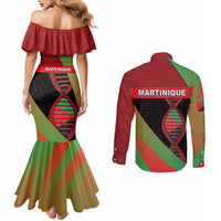 Martinique Is In My DNA Couples Matching Mermaid Dress and Long Sleeve Button Shirt - Wonder Print Shop