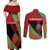 Martinique Is In My DNA Couples Matching Off Shoulder Maxi Dress and Long Sleeve Button Shirt - Wonder Print Shop