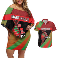 Martinique Is In My DNA Couples Matching Off Shoulder Short Dress and Hawaiian Shirt - Wonder Print Shop