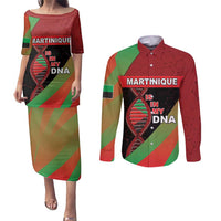 Martinique Is In My DNA Couples Matching Puletasi and Long Sleeve Button Shirt - Wonder Print Shop