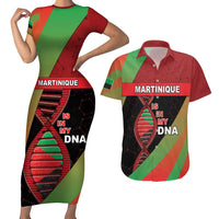 Martinique Is In My DNA Couples Matching Short Sleeve Bodycon Dress and Hawaiian Shirt - Wonder Print Shop