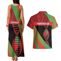 Martinique Is In My DNA Couples Matching Tank Maxi Dress and Hawaiian Shirt - Wonder Print Shop