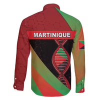 Martinique Is In My DNA Family Matching Off The Shoulder Long Sleeve Dress and Hawaiian Shirt - Wonder Print Shop