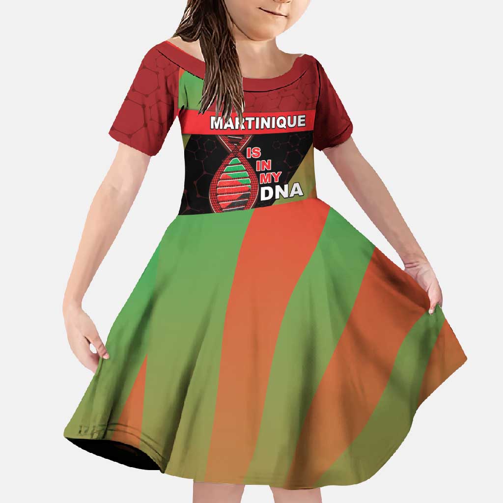 Martinique Is In My DNA Family Matching Off Shoulder Maxi Dress and Hawaiian Shirt - Wonder Print Shop