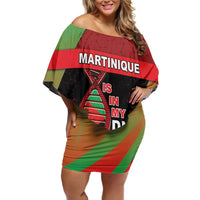 Martinique Is In My DNA Family Matching Off Shoulder Short Dress and Hawaiian Shirt - Wonder Print Shop