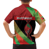 Martinique Is In My DNA Family Matching Short Sleeve Bodycon Dress and Hawaiian Shirt - Wonder Print Shop