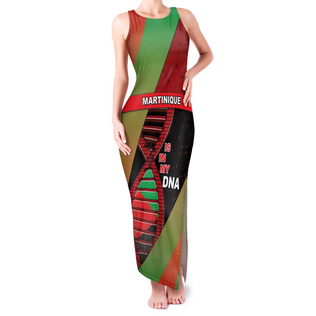 Martinique Is In My DNA Family Matching Tank Maxi Dress and Hawaiian Shirt - Wonder Print Shop