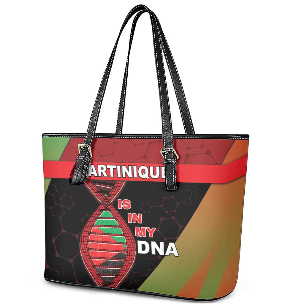 Martinique Is In My DNA Leather Tote Bag - Wonder Print Shop