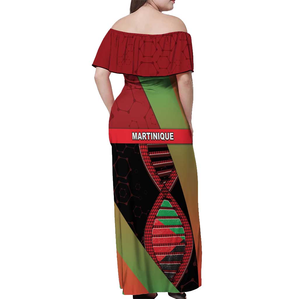 Martinique Is In My DNA Off Shoulder Maxi Dress - Wonder Print Shop