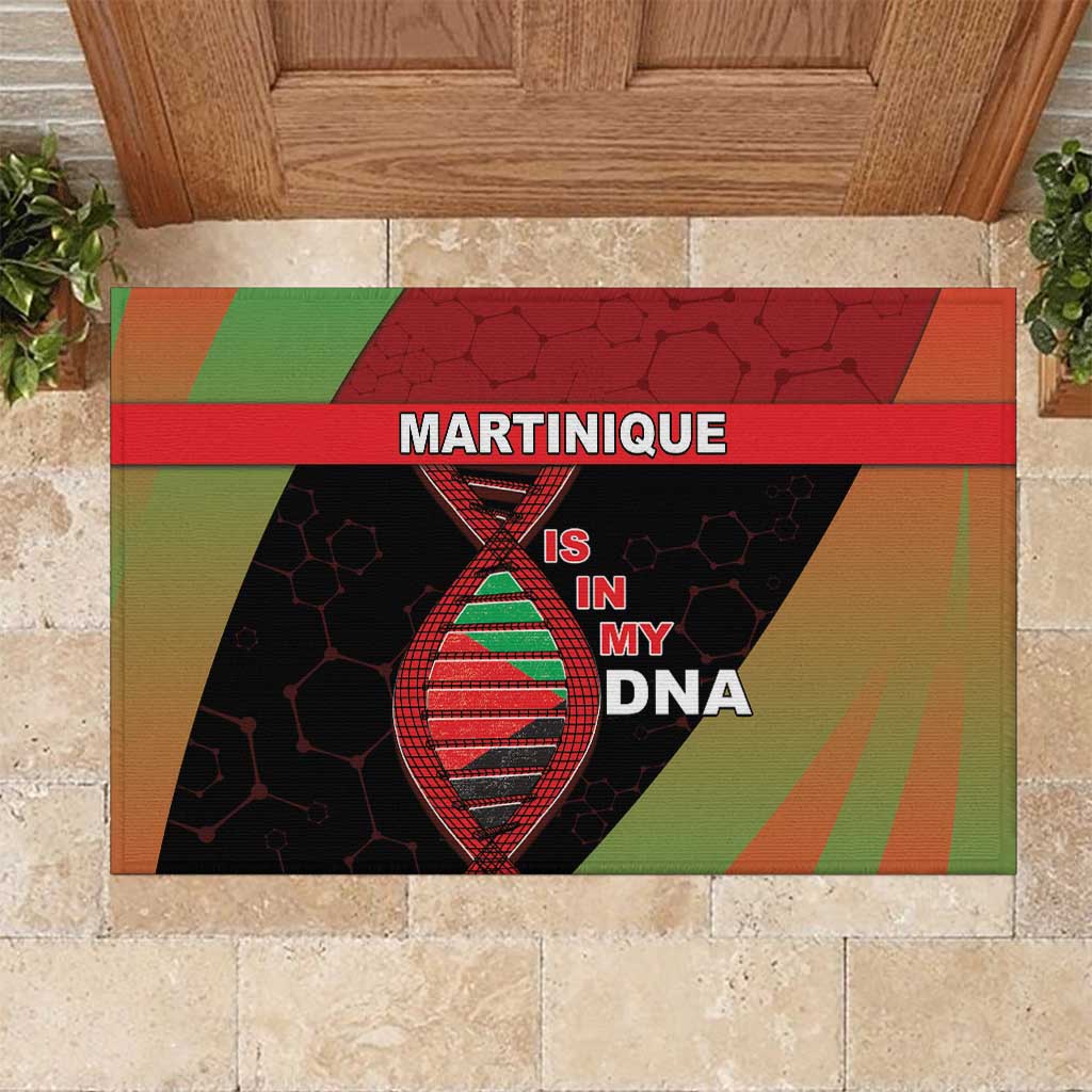 Martinique Is In My DNA Rubber Doormat - Wonder Print Shop