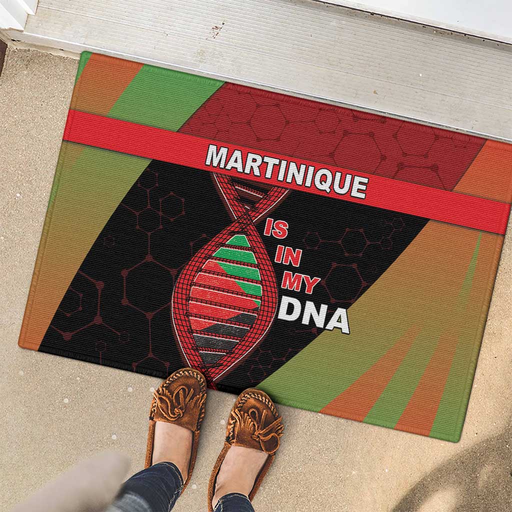 Martinique Is In My DNA Rubber Doormat - Wonder Print Shop