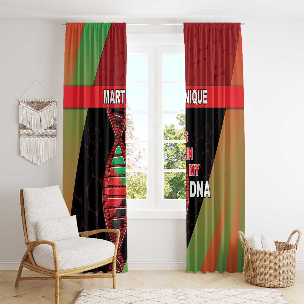 Martinique Is In My DNA Window Curtain - Wonder Print Shop