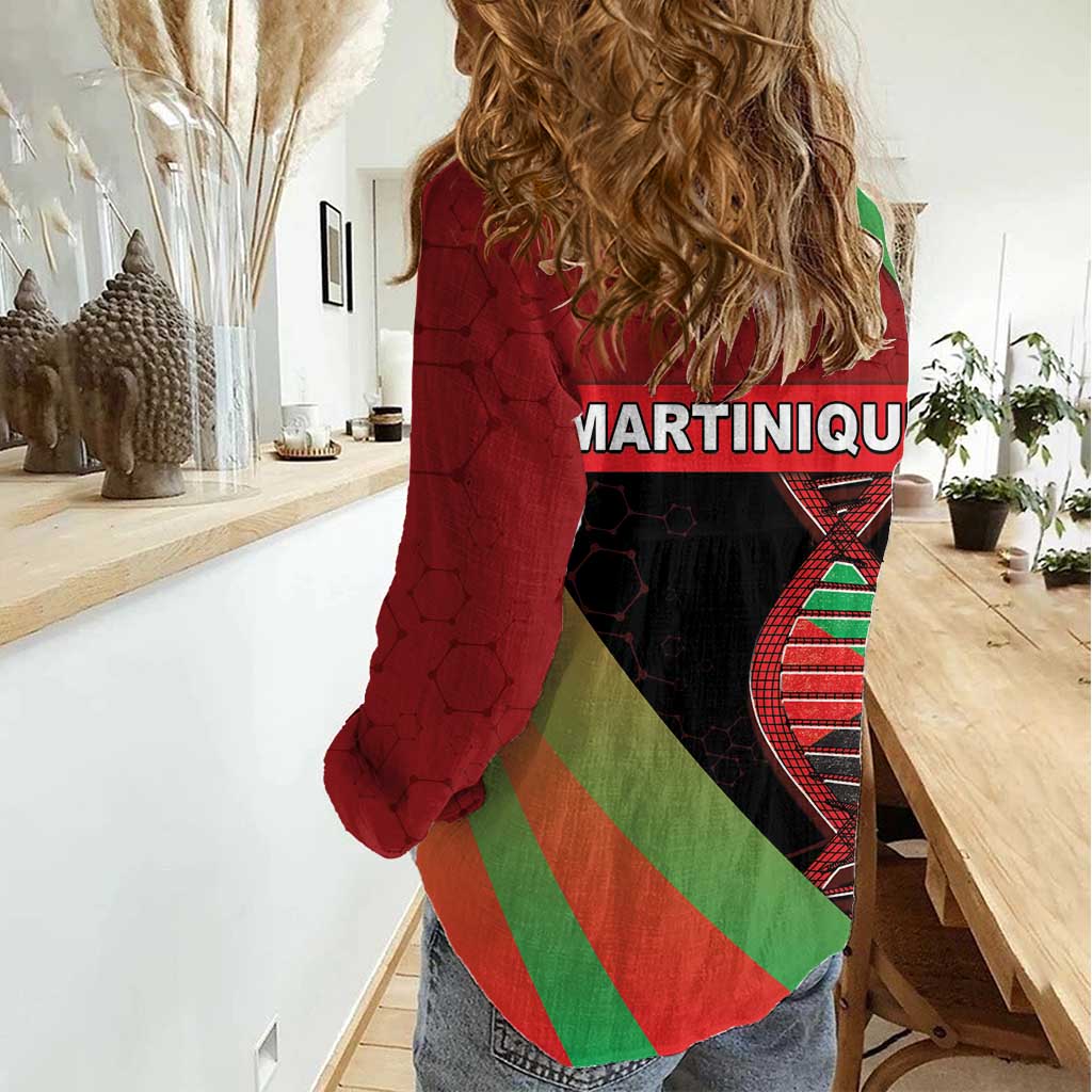 Martinique Is In My DNA Women Casual Shirt - Wonder Print Shop
