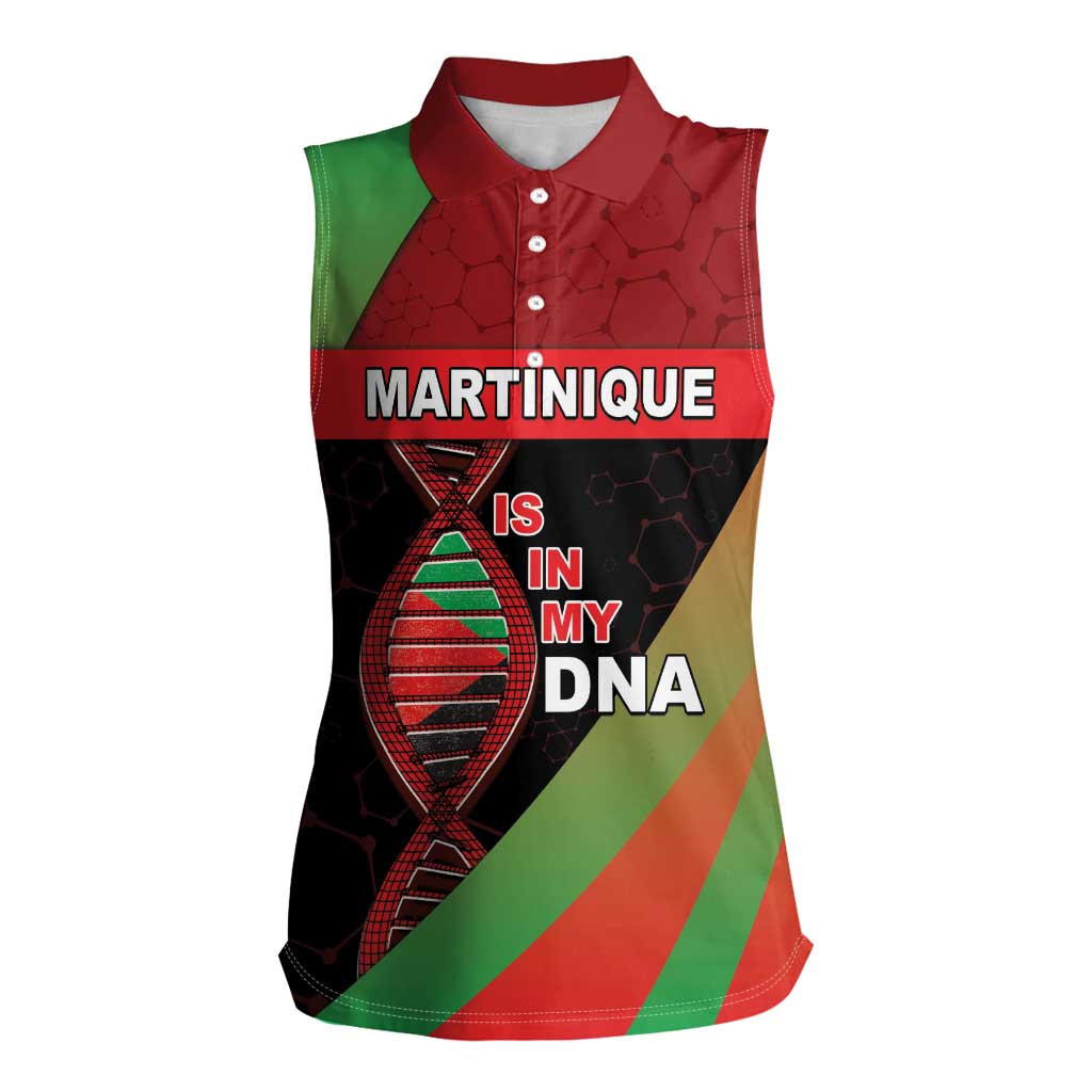 Martinique Is In My DNA Women Sleeveless Polo Shirt - Wonder Print Shop