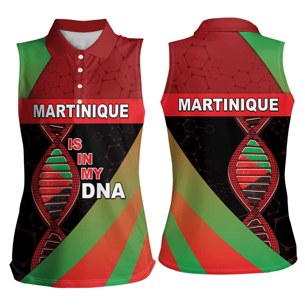 Martinique Is In My DNA Women Sleeveless Polo Shirt - Wonder Print Shop