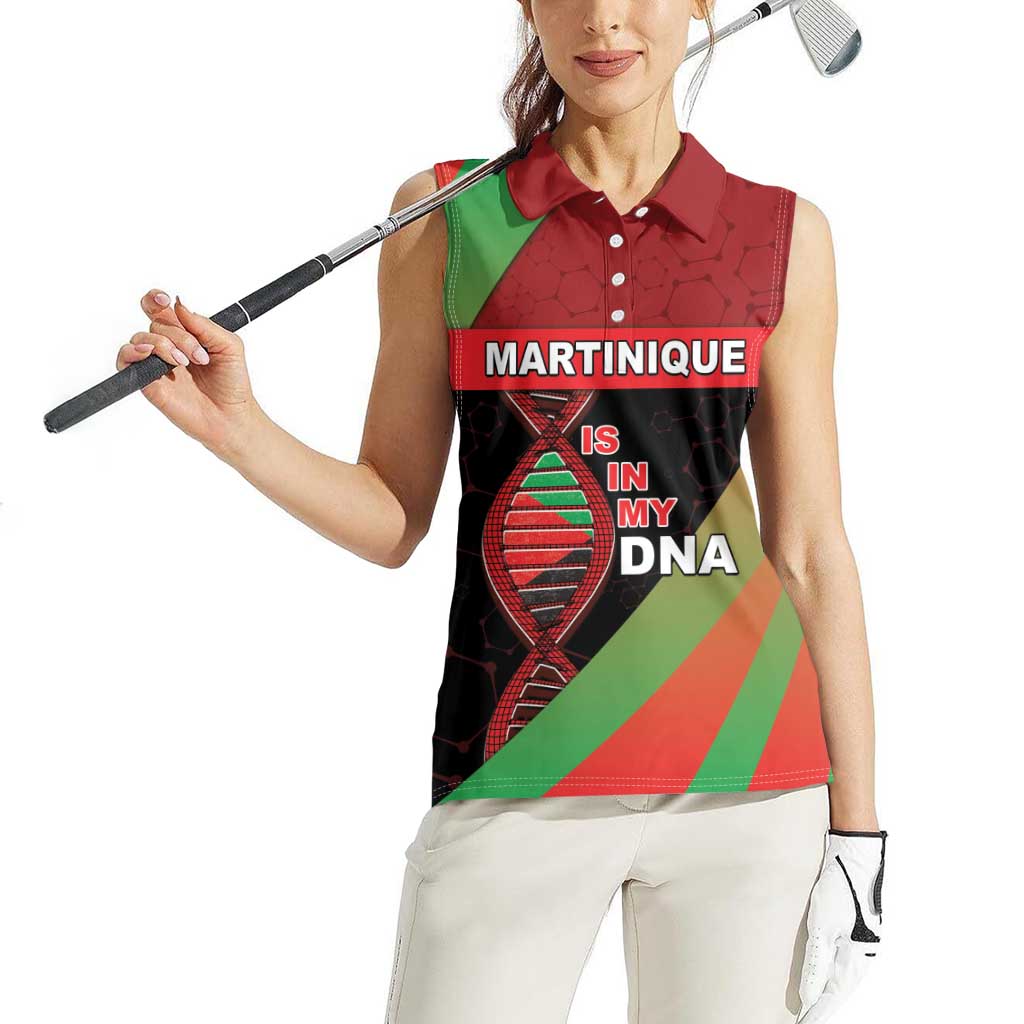 Martinique Is In My DNA Women Sleeveless Polo Shirt - Wonder Print Shop