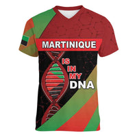 Martinique Is In My DNA Women V-Neck T-Shirt - Wonder Print Shop