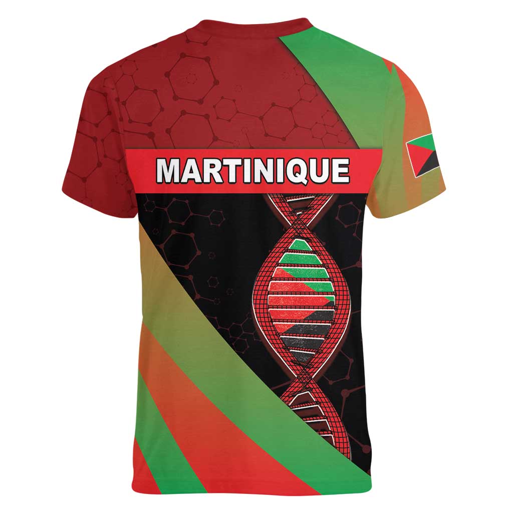 Martinique Is In My DNA Women V-Neck T-Shirt - Wonder Print Shop