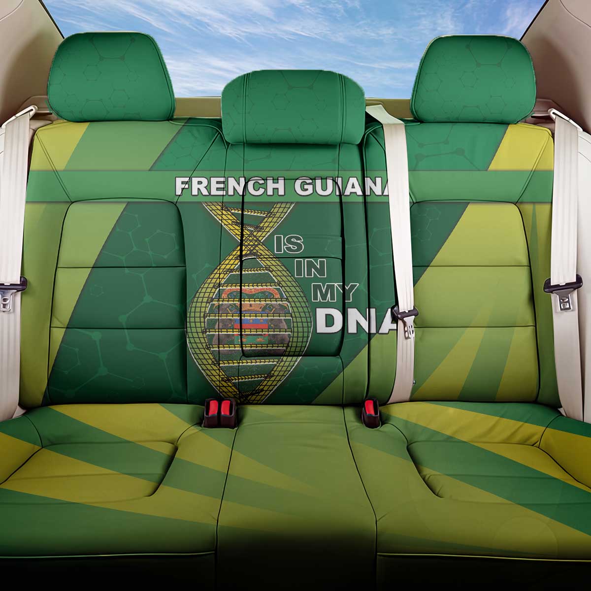 French Guiana Is In My DNA Back Car Seat Cover - Wonder Print Shop