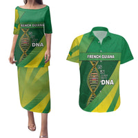 French Guiana Is In My DNA Couples Matching Puletasi and Hawaiian Shirt - Wonder Print Shop