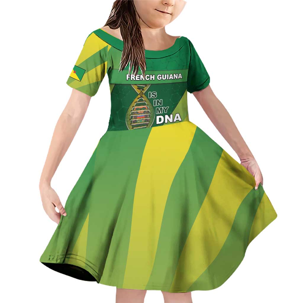 French Guiana Is In My DNA Family Matching Off Shoulder Short Dress and Hawaiian Shirt - Wonder Print Shop