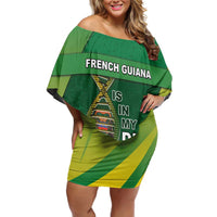 French Guiana Is In My DNA Family Matching Off Shoulder Short Dress and Hawaiian Shirt - Wonder Print Shop