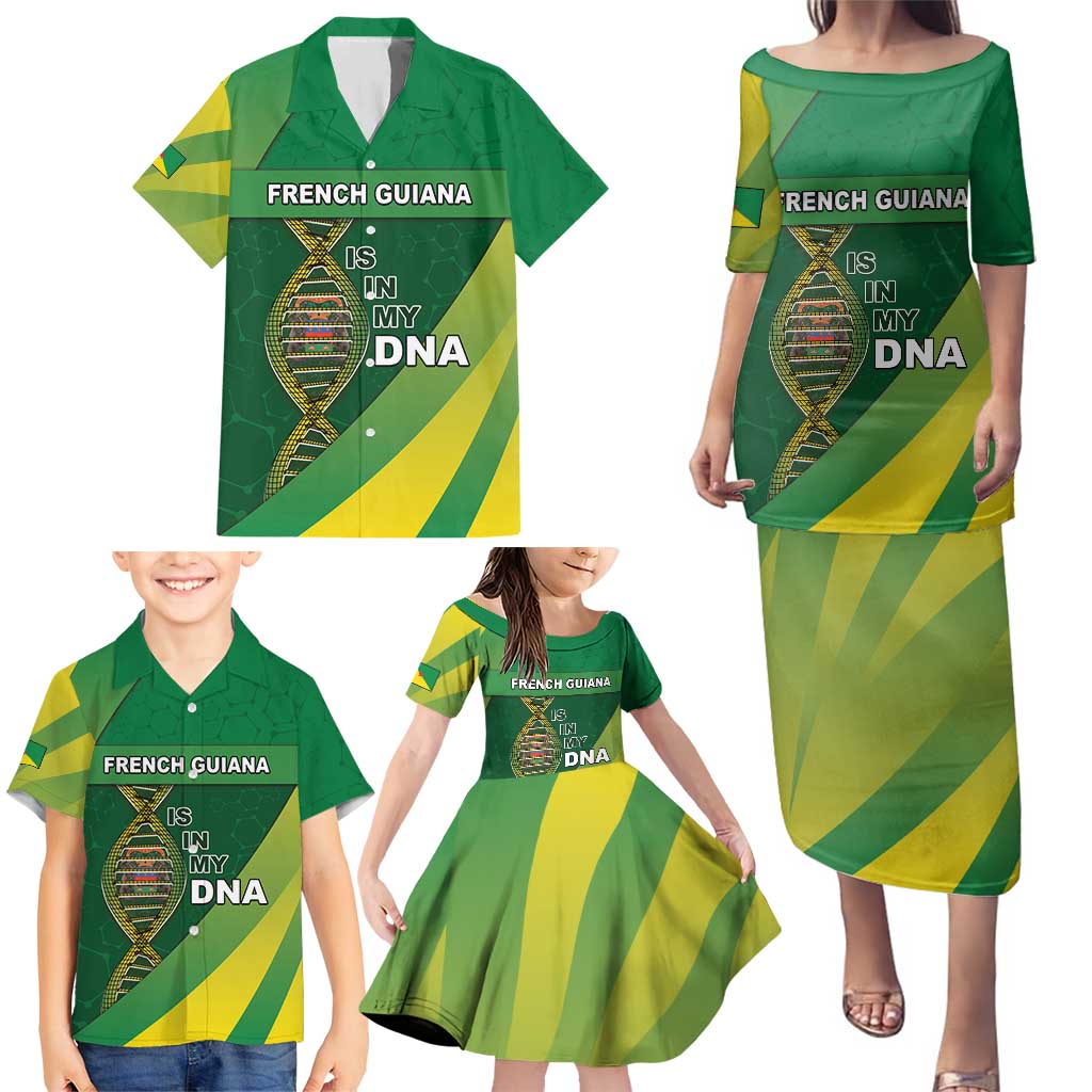 French Guiana Is In My DNA Family Matching Puletasi and Hawaiian Shirt - Wonder Print Shop