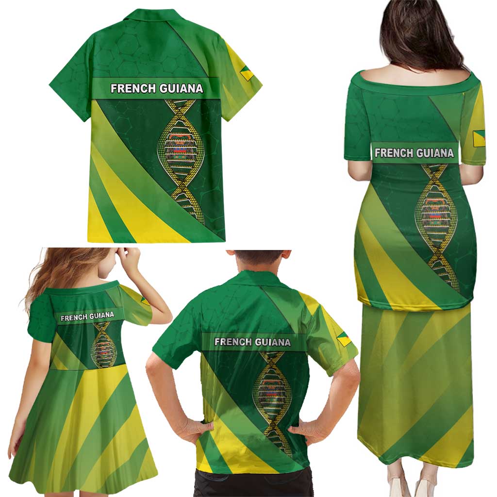 French Guiana Is In My DNA Family Matching Puletasi and Hawaiian Shirt - Wonder Print Shop