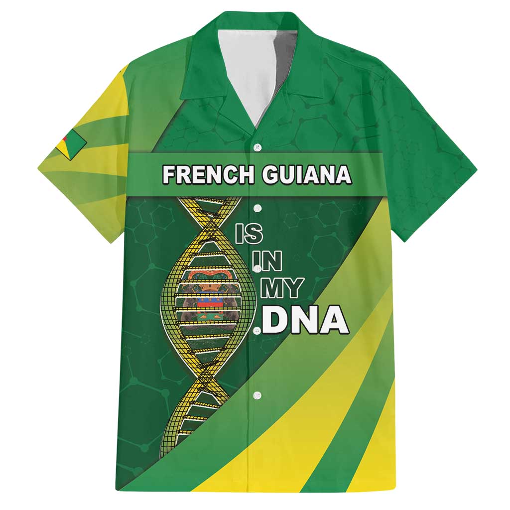 French Guiana Is In My DNA Family Matching Short Sleeve Bodycon Dress and Hawaiian Shirt - Wonder Print Shop