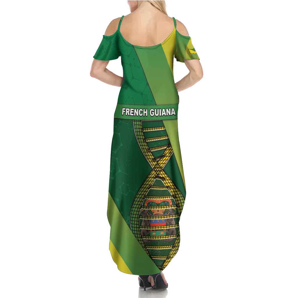 French Guiana Is In My DNA Family Matching Summer Maxi Dress and Hawaiian Shirt - Wonder Print Shop