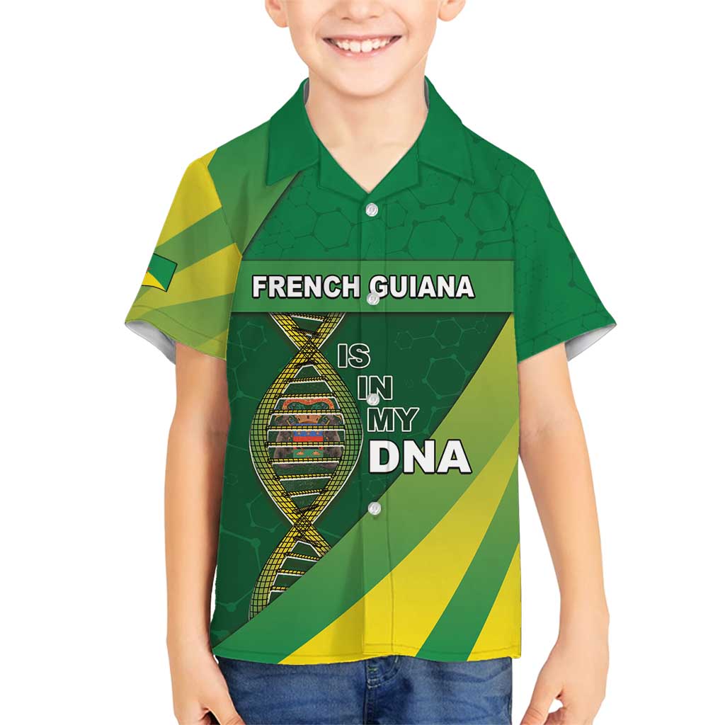 French Guiana Is In My DNA Family Matching Tank Maxi Dress and Hawaiian Shirt - Wonder Print Shop