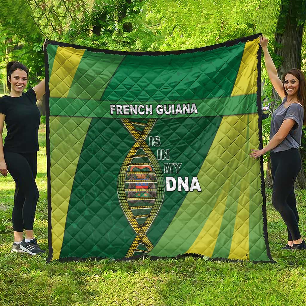 French Guiana Is In My DNA Quilt - Wonder Print Shop