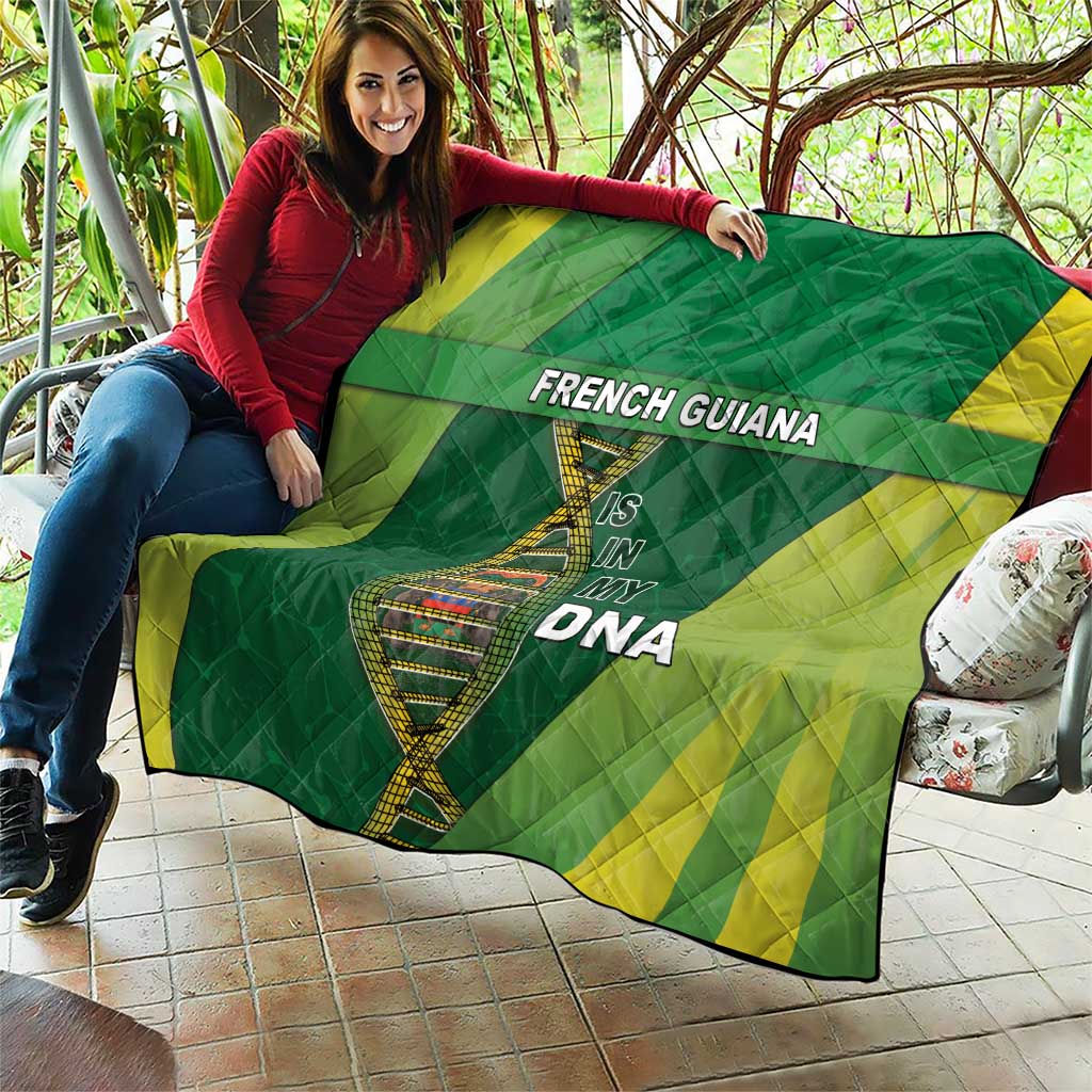 French Guiana Is In My DNA Quilt - Wonder Print Shop