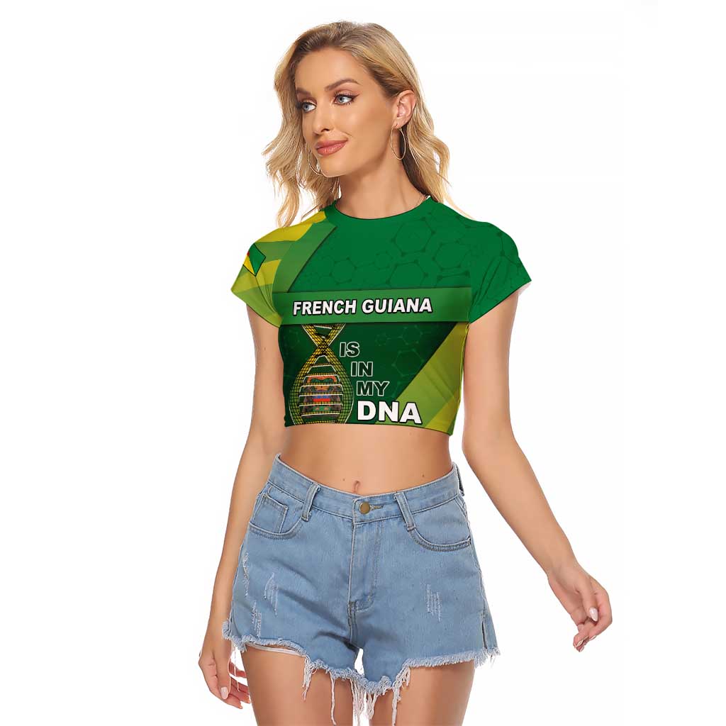 French Guiana Is In My DNA Raglan Cropped T Shirt - Wonder Print Shop