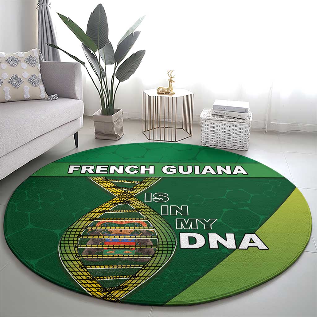 French Guiana Is In My DNA Round Carpet - Wonder Print Shop