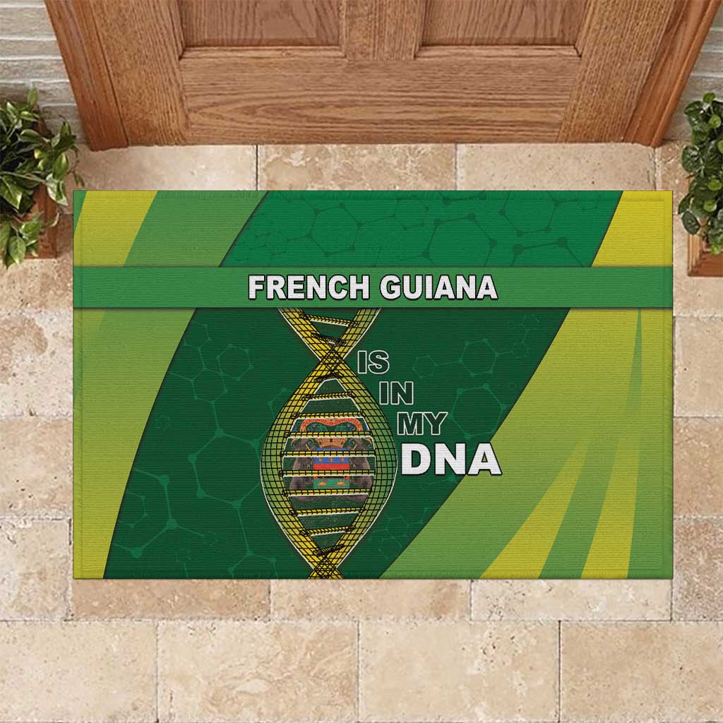 French Guiana Is In My DNA Rubber Doormat - Wonder Print Shop
