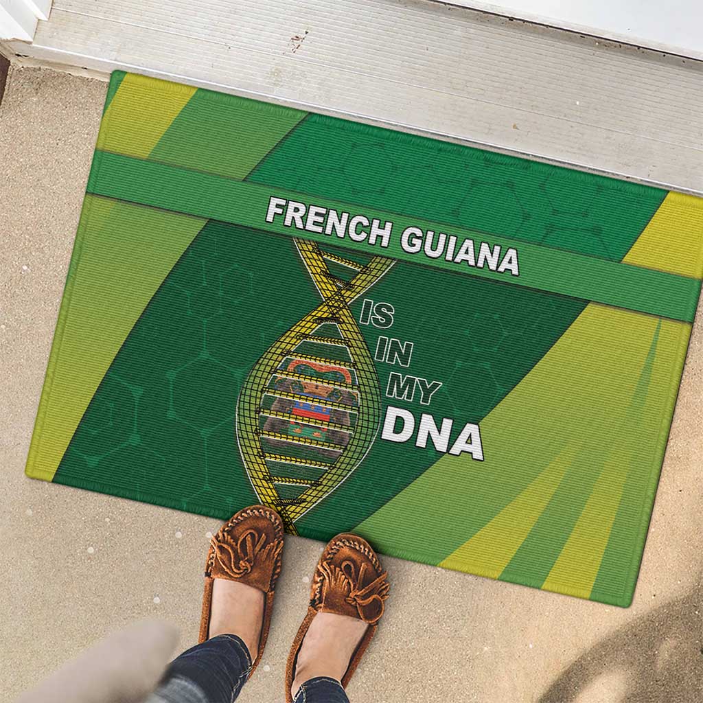 French Guiana Is In My DNA Rubber Doormat - Wonder Print Shop
