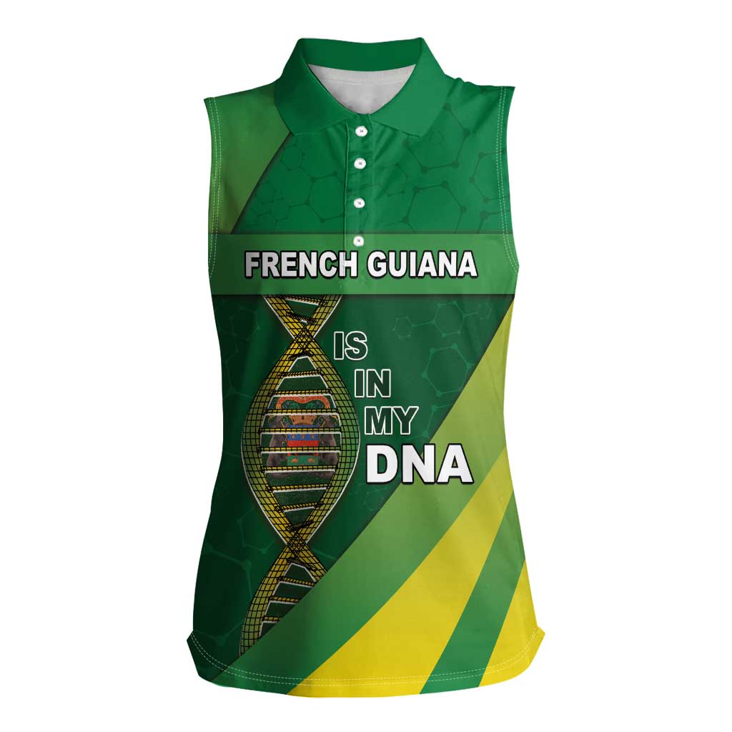 French Guiana Is In My DNA Women Sleeveless Polo Shirt - Wonder Print Shop