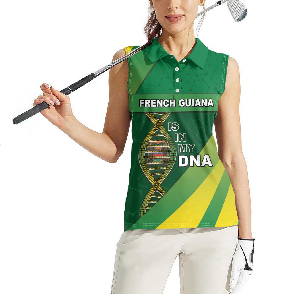 French Guiana Is In My DNA Women Sleeveless Polo Shirt - Wonder Print Shop