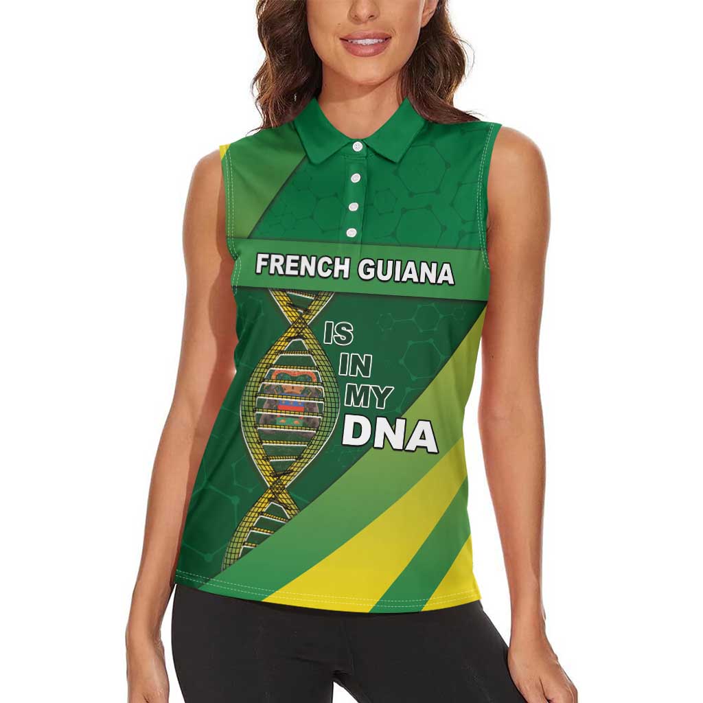 French Guiana Is In My DNA Women Sleeveless Polo Shirt - Wonder Print Shop