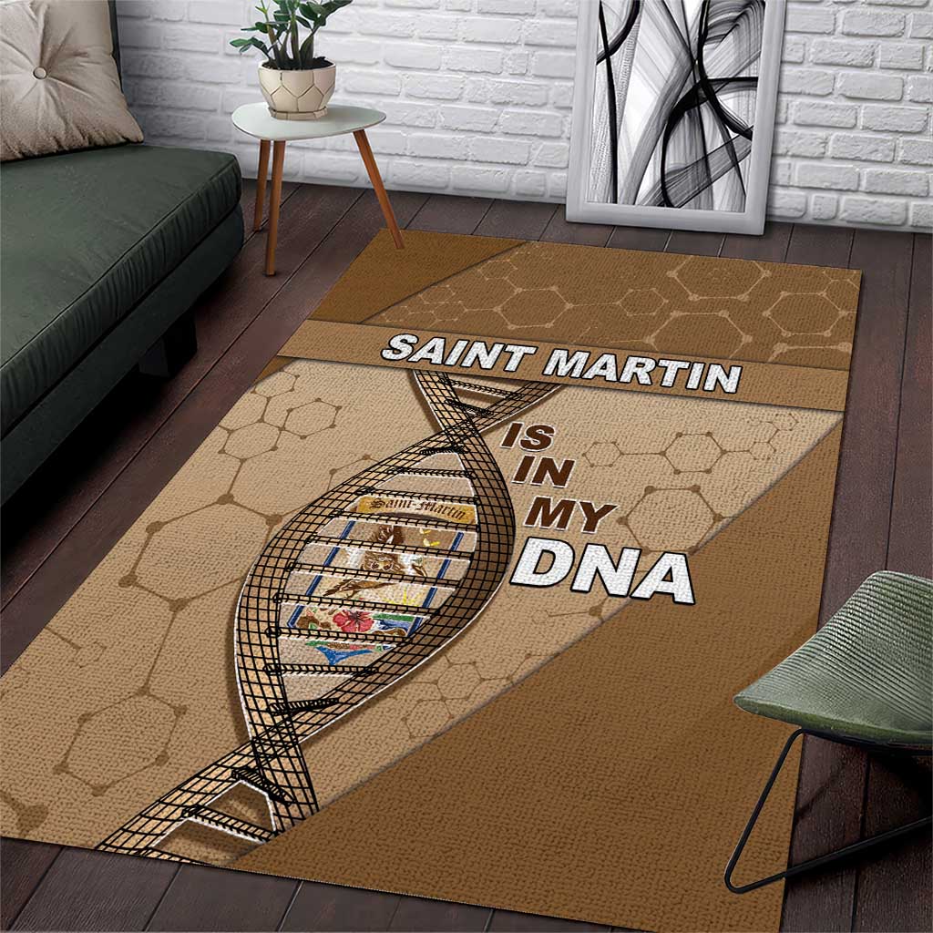 Saint Martin Is In My DNA Area Rug - Wonder Print Shop