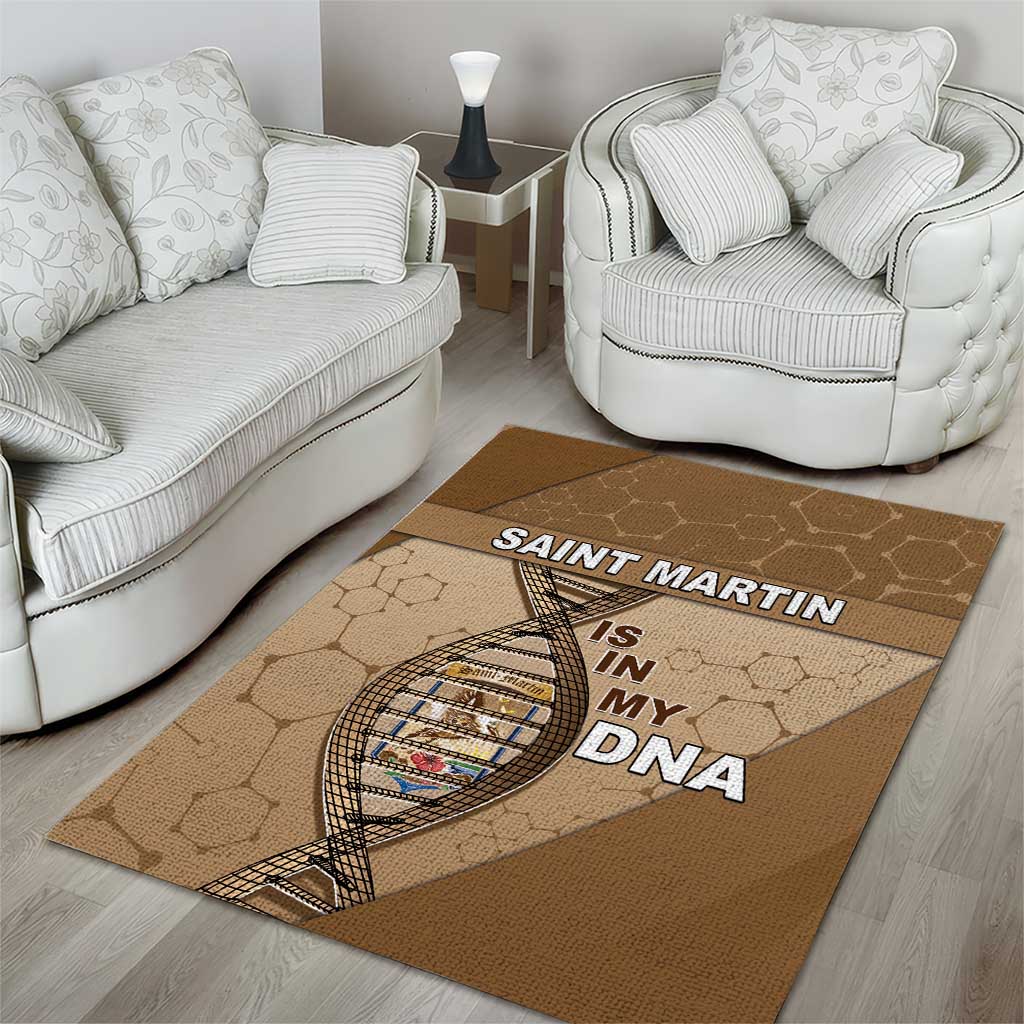 Saint Martin Is In My DNA Area Rug - Wonder Print Shop